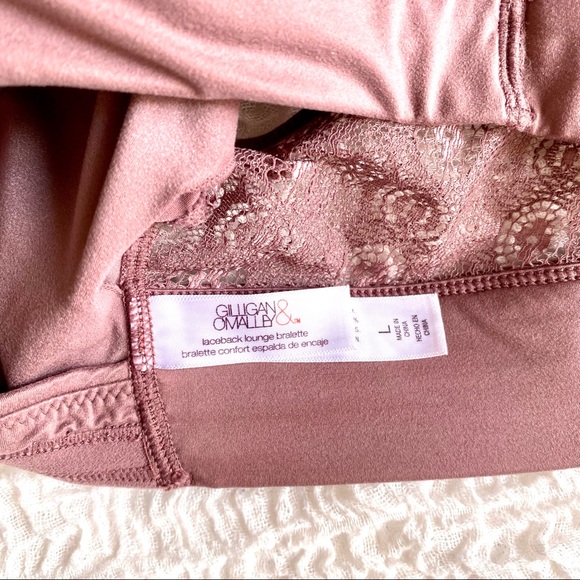 [ Sold ] Gillian & O’Malley Laceback Lounge Bralette, Size Large - Picture 3 of 6